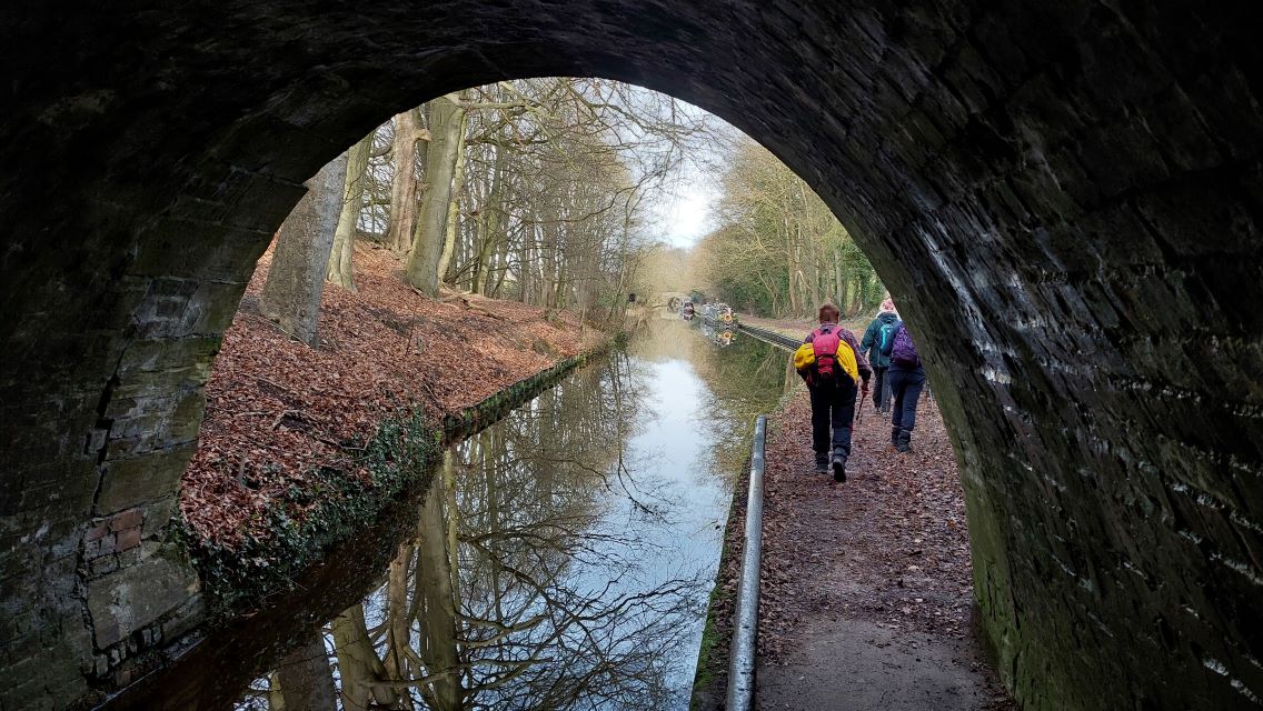 Back in daylight after going through tunnel at Chirk