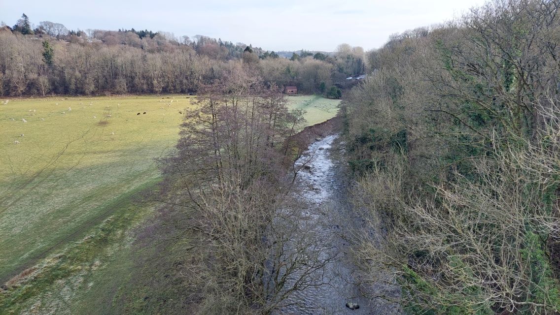 Crossing the River Ceiriog at Chirk